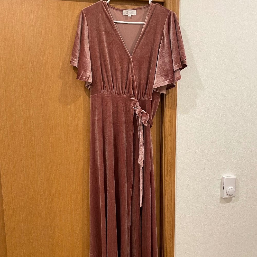 Called to Surf Velvet Wrap Dress